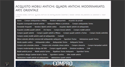 Desktop Screenshot of mobiliantichiantiquariato.it